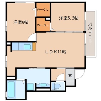 間取図 東海道本線/静岡駅 バス23分田町五丁目下車:停歩2分 1階 築8年