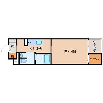 間取図 東海道本線/静岡駅 バス26分南沼上団地入口下車:停歩3分 2階 築8年