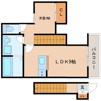 間取図 東海道本線/静岡駅 バス10分駒形6丁目下車:停歩1分 2階 築9年