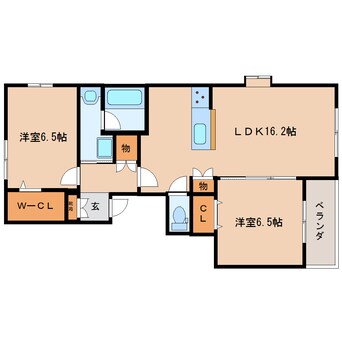 間取図 東海道本線/静岡駅 徒歩21分 4階 築12年