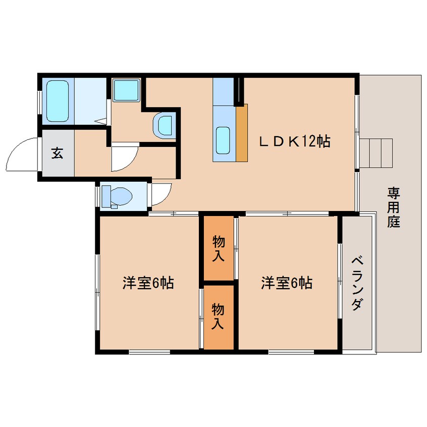 間取図 東海道本線/静岡駅 バス17分柳新田北下車:停歩2分 1階 築36年