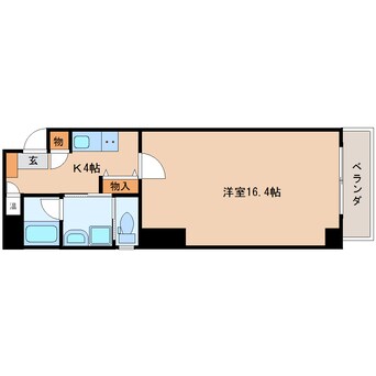 間取図 東海道本線/静岡駅 徒歩7分 7階 築14年