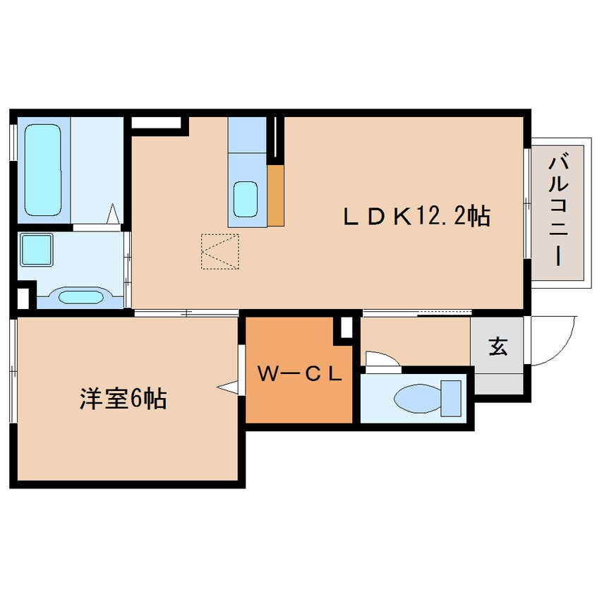 間取図 東海道本線/静岡駅 バス28分東高前下車:停歩5分 1階 築9年