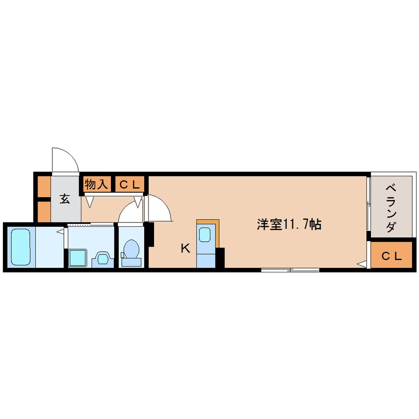 間取図 東海道本線/静岡駅 バス16分千代田一丁目下車:停歩2分 1階 築7年