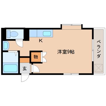 間取図 東海道本線/静岡駅 バス19分大岩二丁目下車:停歩1分 3階 築36年