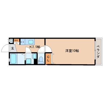 間取図 東海道本線/静岡駅 徒歩15分 1階 築7年