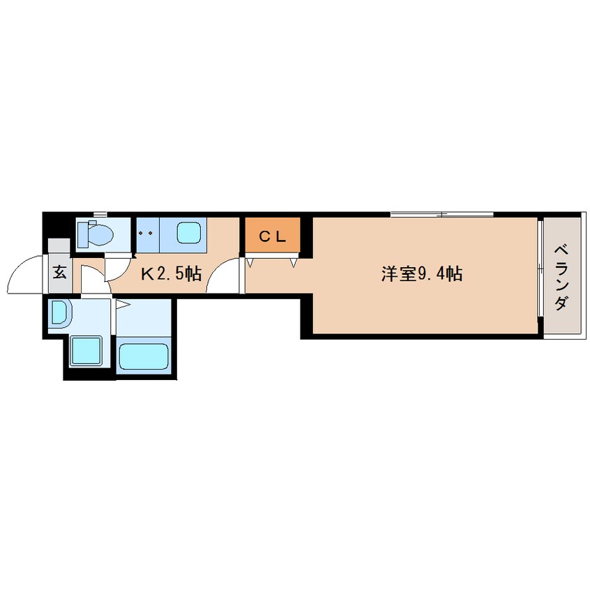 間取図 東海道本線/静岡駅 徒歩21分 3階 築7年