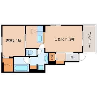 間取図 東海道本線/静岡駅 バス25分松富下車:停歩6分 1階 築7年