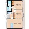 東海道本線/安倍川駅 徒歩22分 1階 築15年 2LDKの間取り