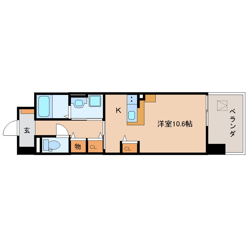 間取図 静岡鉄道静岡清水線/柚木駅 徒歩2分 6階 築7年