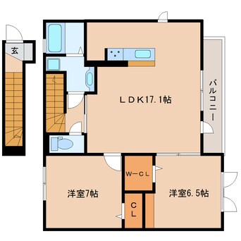 間取図 東海道本線/静岡駅 バス26分南沼上団地入口下車:停歩3分 2階 築7年