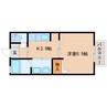 東海道本線/安倍川駅 徒歩6分 2階 築18年 1Kの間取り