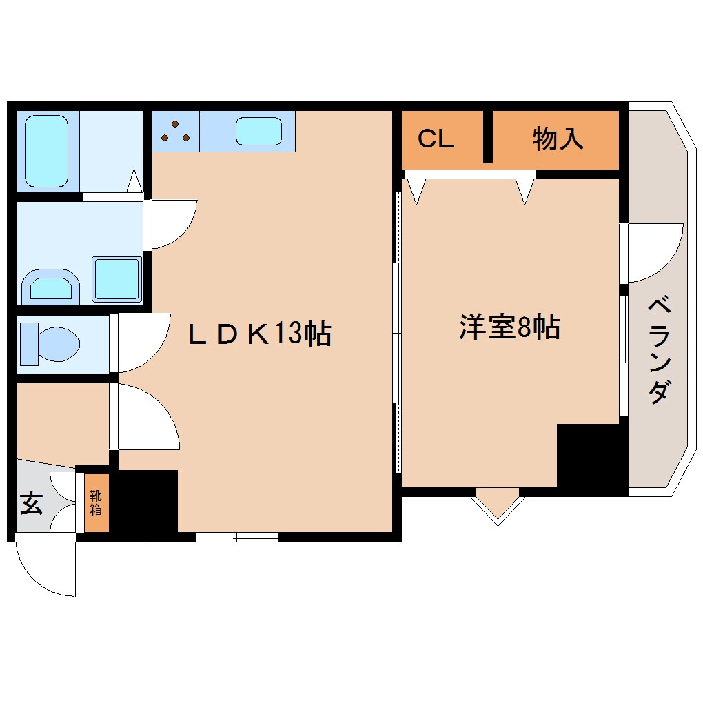 間取り図 東海道本線/静岡駅 徒歩11分 5階 築34年