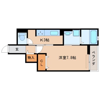 間取図 東海道本線/静岡駅 バス21分千代田6丁目下車:停歩2分 3階 築6年