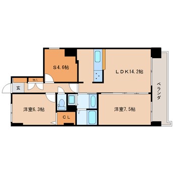 間取図 東海道本線/静岡駅 バス18分竜南一丁目下車:停歩4分 1階 築31年