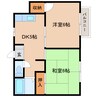 東海道本線/安倍川駅 徒歩8分 3階 築37年 2DKの間取り