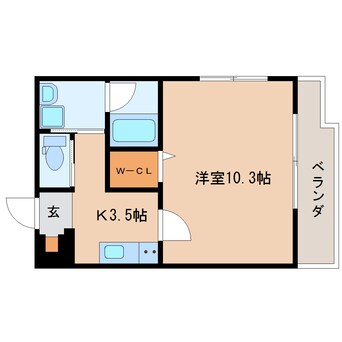 間取図 東海道本線/静岡駅 徒歩14分 3階 築6年