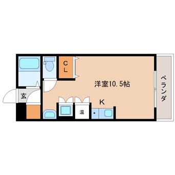 間取図 東海道本線/静岡駅 徒歩19分 2階 築37年