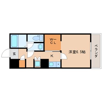 間取図 東海道本線/静岡駅 徒歩17分 2階 築38年