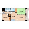 東海道本線/静岡駅 バス:24分:停歩6分 3階 築41年 3DKの間取り