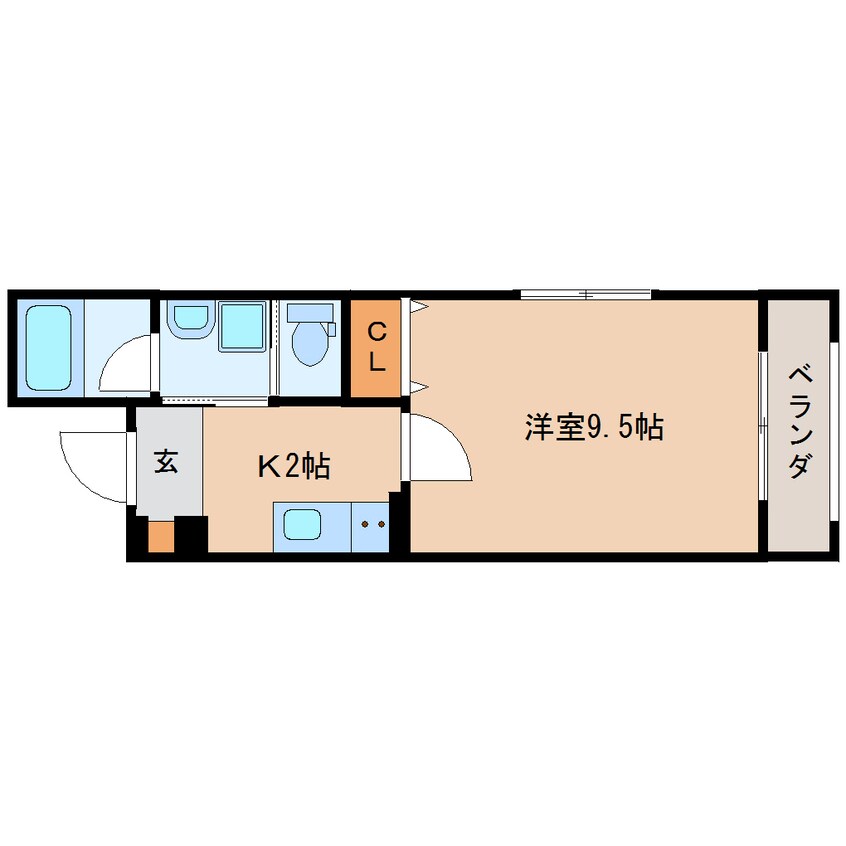 間取図 東海道本線/静岡駅 徒歩17分 5階 築5年