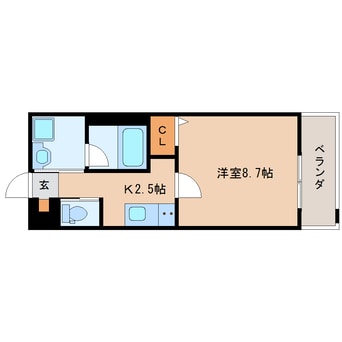 間取図 東海道本線/静岡駅 徒歩7分 3階 築6年