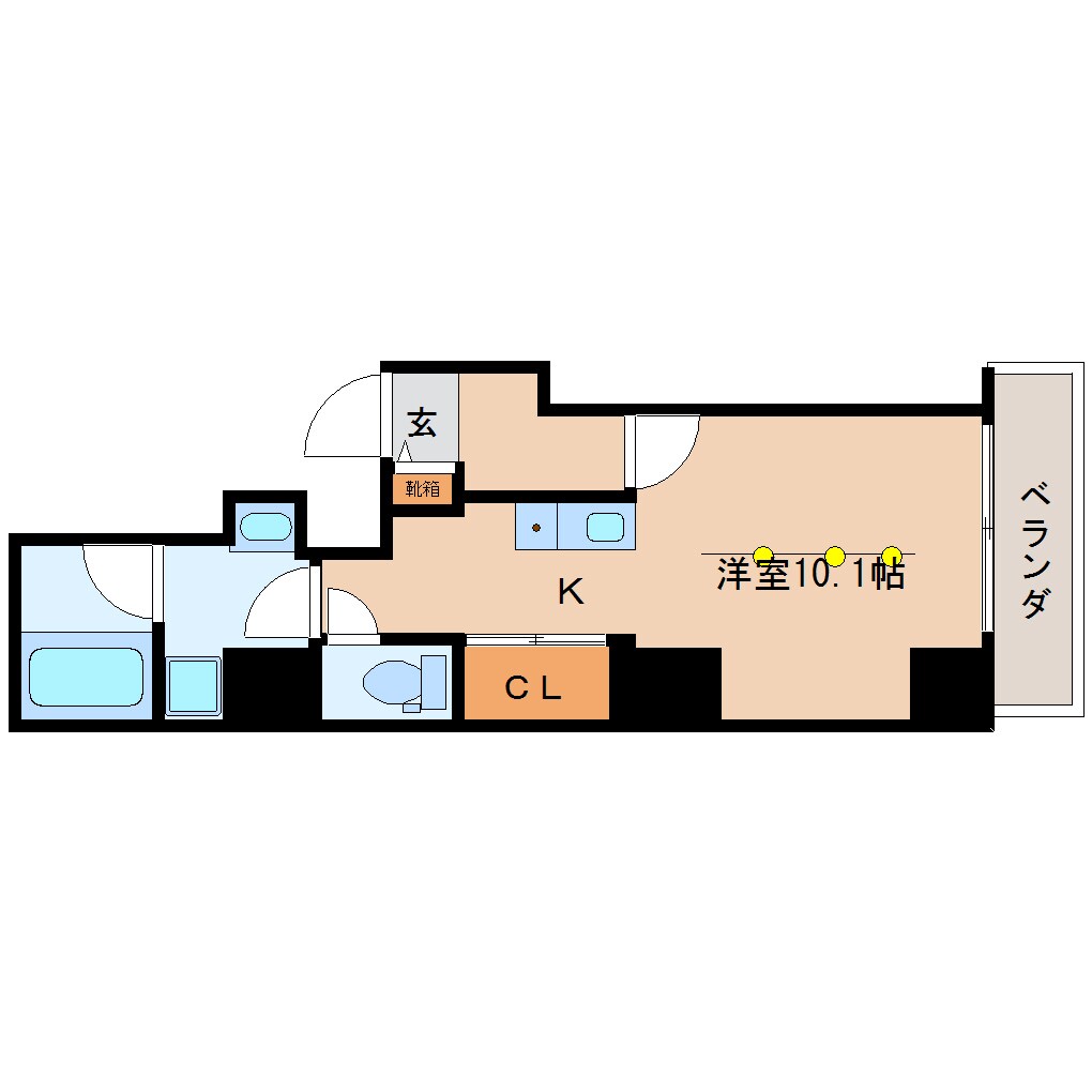 間取り図 東海道本線/静岡駅 徒歩15分 5階 築7年
