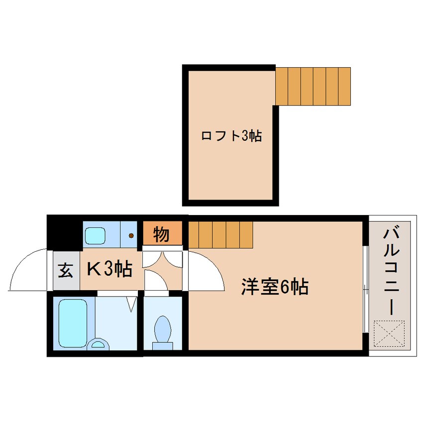 間取図 静岡鉄道静岡清水線/音羽町駅 徒歩18分 1階 築34年