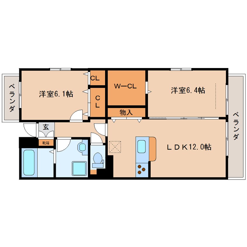 間取図 東海道本線/静岡駅 バス18分竜南1丁目下車:停歩9分 1階 築6年