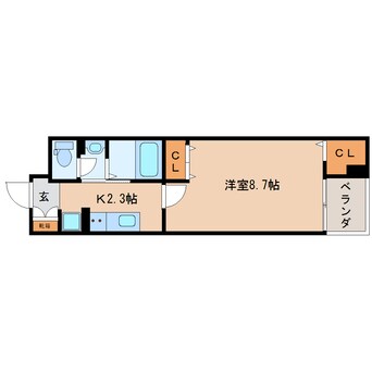 間取図 東海道本線/東静岡駅 徒歩10分 1階 築5年