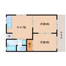 東海道本線/静岡駅 バス:22分:停歩10分 1階 築42年 2DKの間取り