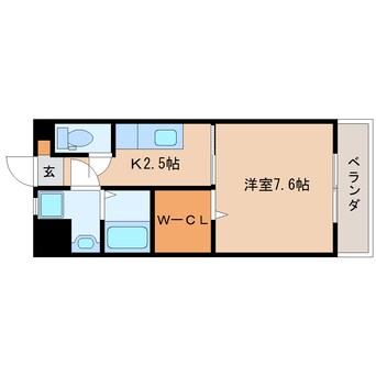 間取図 東海道本線/静岡駅 徒歩23分 1階 築5年