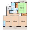 東海道本線/静岡駅 バス:33分:停歩4分 4階 築31年 3DKの間取り