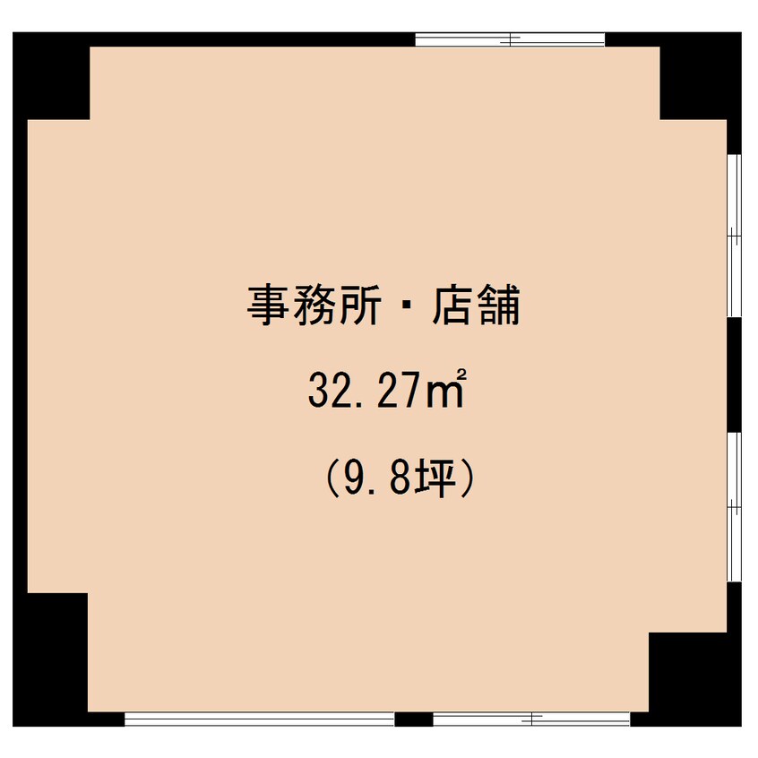 間取図 静岡鉄道静岡清水線/日吉町駅 徒歩6分 1階 築36年