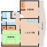 東海道本線/用宗駅 徒歩25分 2階 築39年 2LDKの間取り