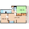 東海道本線/安倍川駅 徒歩28分 2階 築29年 2LDKの間取り