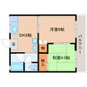 東海道本線/静岡駅 バス:21分:停歩3分 1階 築46年 2DKの間取り