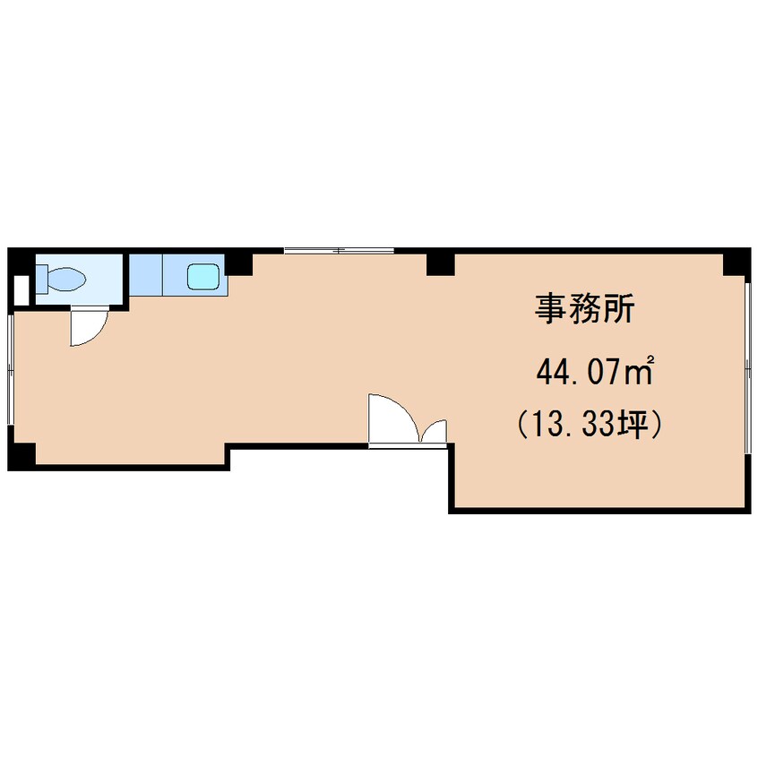 間取図 東海道本線/静岡駅 徒歩14分 2階 築27年