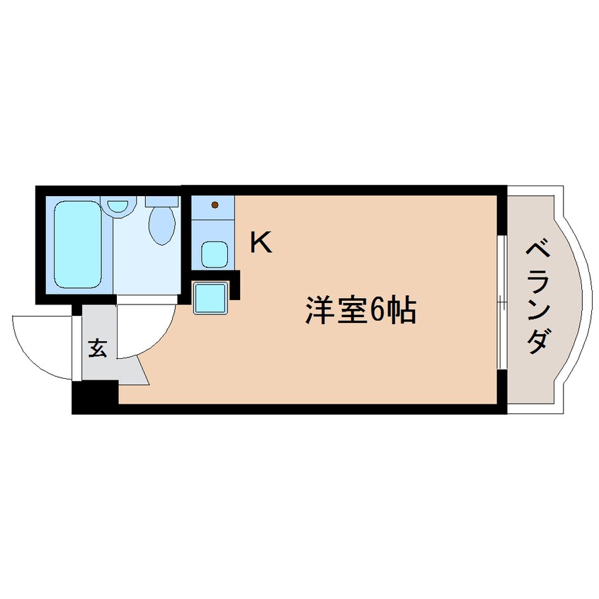 間取図 東海道本線/静岡駅 徒歩12分 3階 築38年