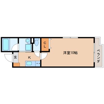 間取図 東海道本線/静岡駅 徒歩19分 2階 築3年