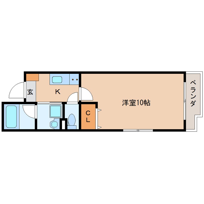 間取図 東海道本線/静岡駅 徒歩19分 4階 築3年