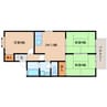 静岡鉄道静岡清水線/古庄駅 徒歩14分 2階 築31年 3DKの間取り