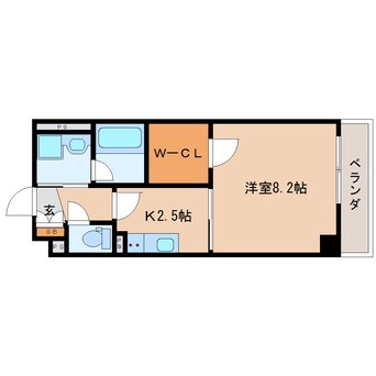 間取図 東海道本線/静岡駅 徒歩12分 10階 築15年