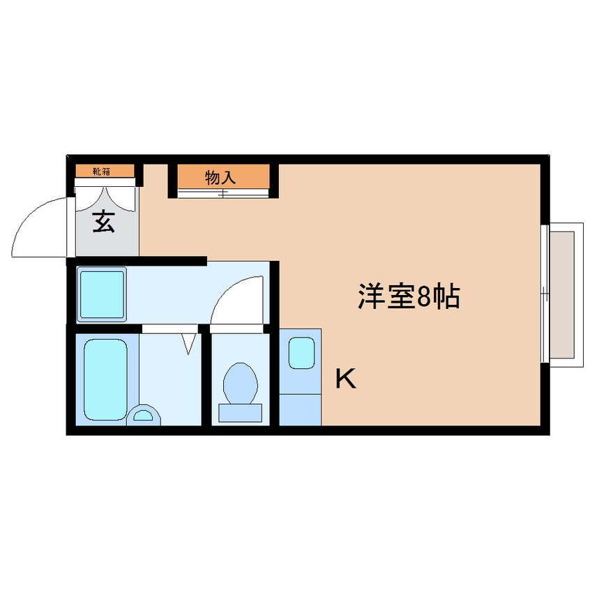 間取図 東海道本線/安倍川駅 徒歩26分 2階 築29年