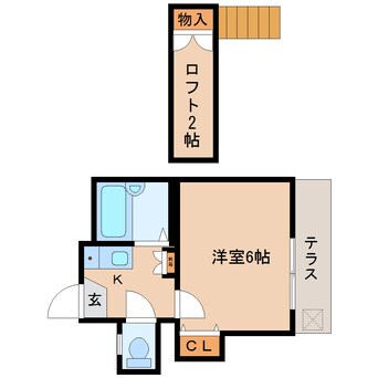 間取図 静岡鉄道静岡清水線/古庄駅 徒歩11分 1階 築35年