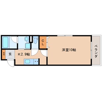 間取図 東海道本線/静岡駅 徒歩21分 4階 築2年