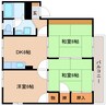 東海道本線/静岡駅 バス:20分:停歩2分 2階 築33年 3DKの間取り