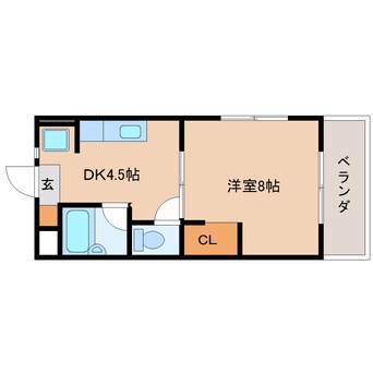 間取図 東海道本線/安倍川駅 徒歩12分 5階 築25年