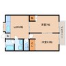 東海道本線/静岡駅 バス:18分:停歩4分 1階 築30年 2LDKの間取り