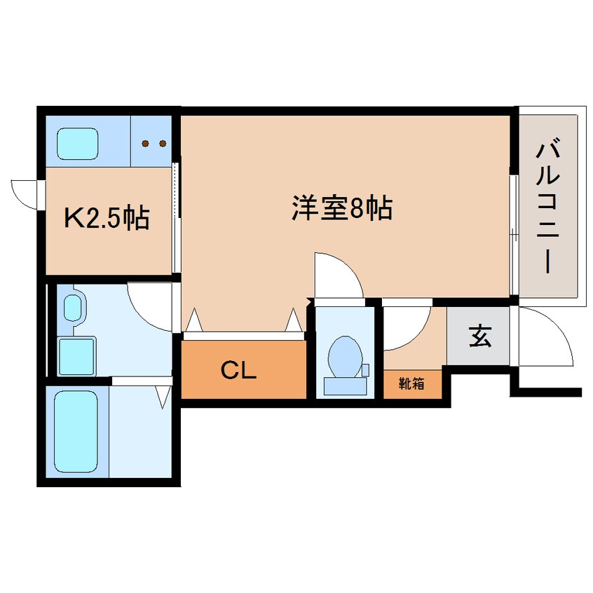 間取図 静岡鉄道静岡清水線/古庄駅 徒歩9分 1階 築1年